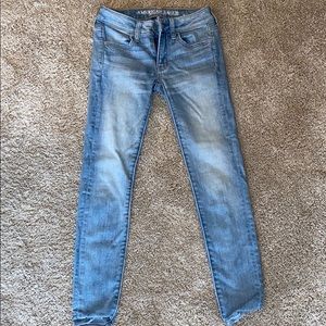 American Eagle light wash jeans